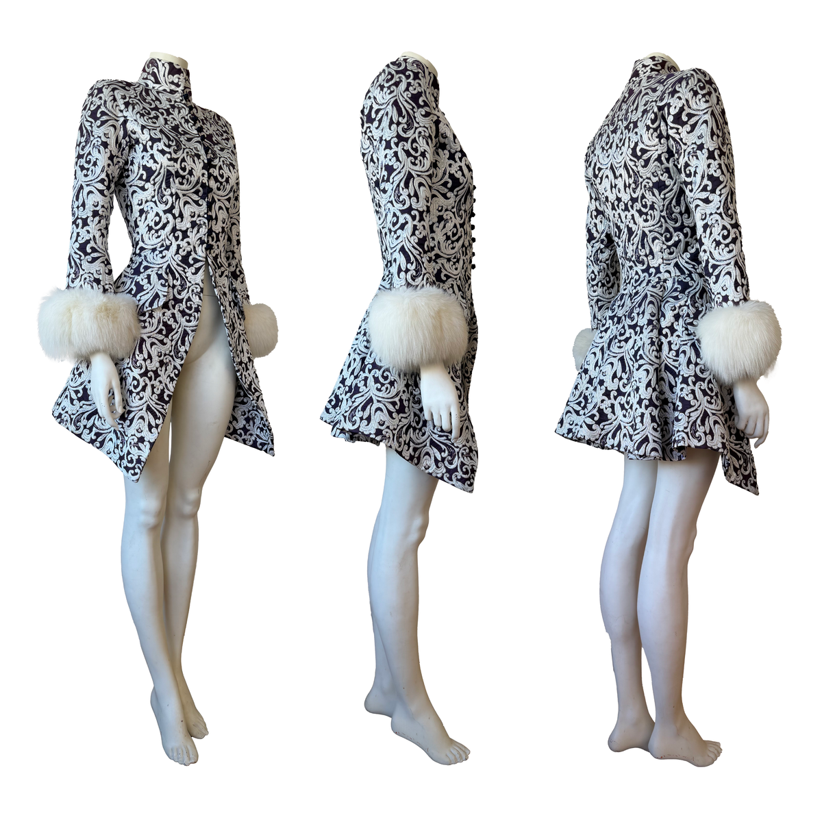 Jacques Fath AW 1994 Haute Couture Runway Coat & Vest