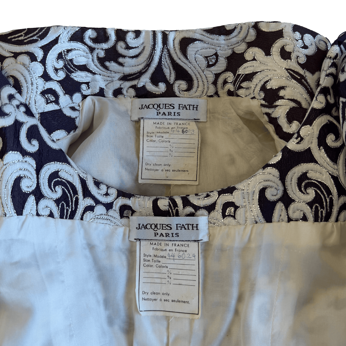Jacques Fath AW 1994 Haute Couture Runway Coat & Vest