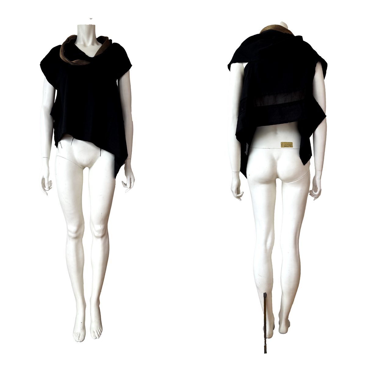 Junya Watanabe SS 2005 Zip-Collar Asymmetric Top