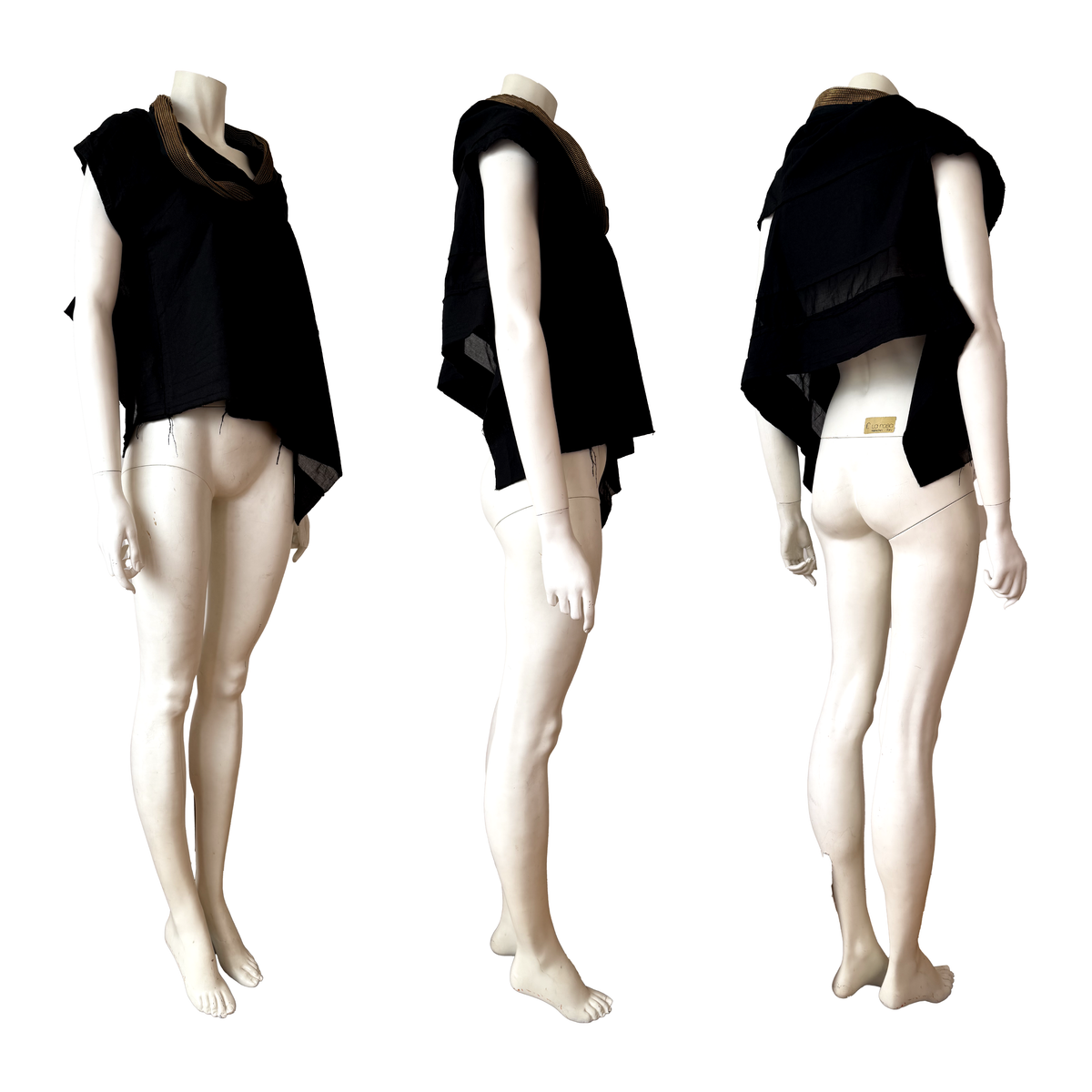 Junya Watanabe SS 2005 Zip-Collar Asymmetric Top