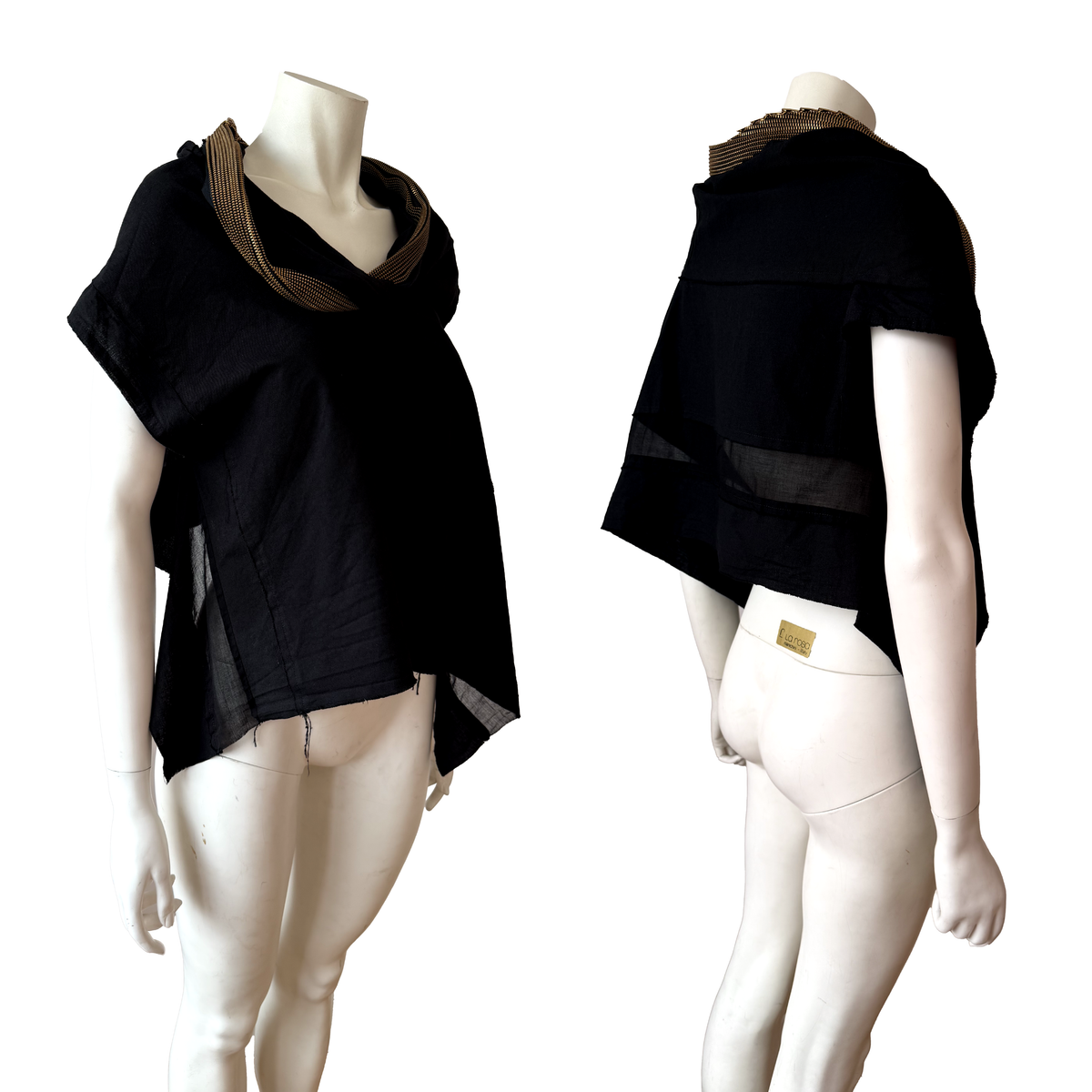 Junya Watanabe SS 2005 Zip-Collar Asymmetric Top