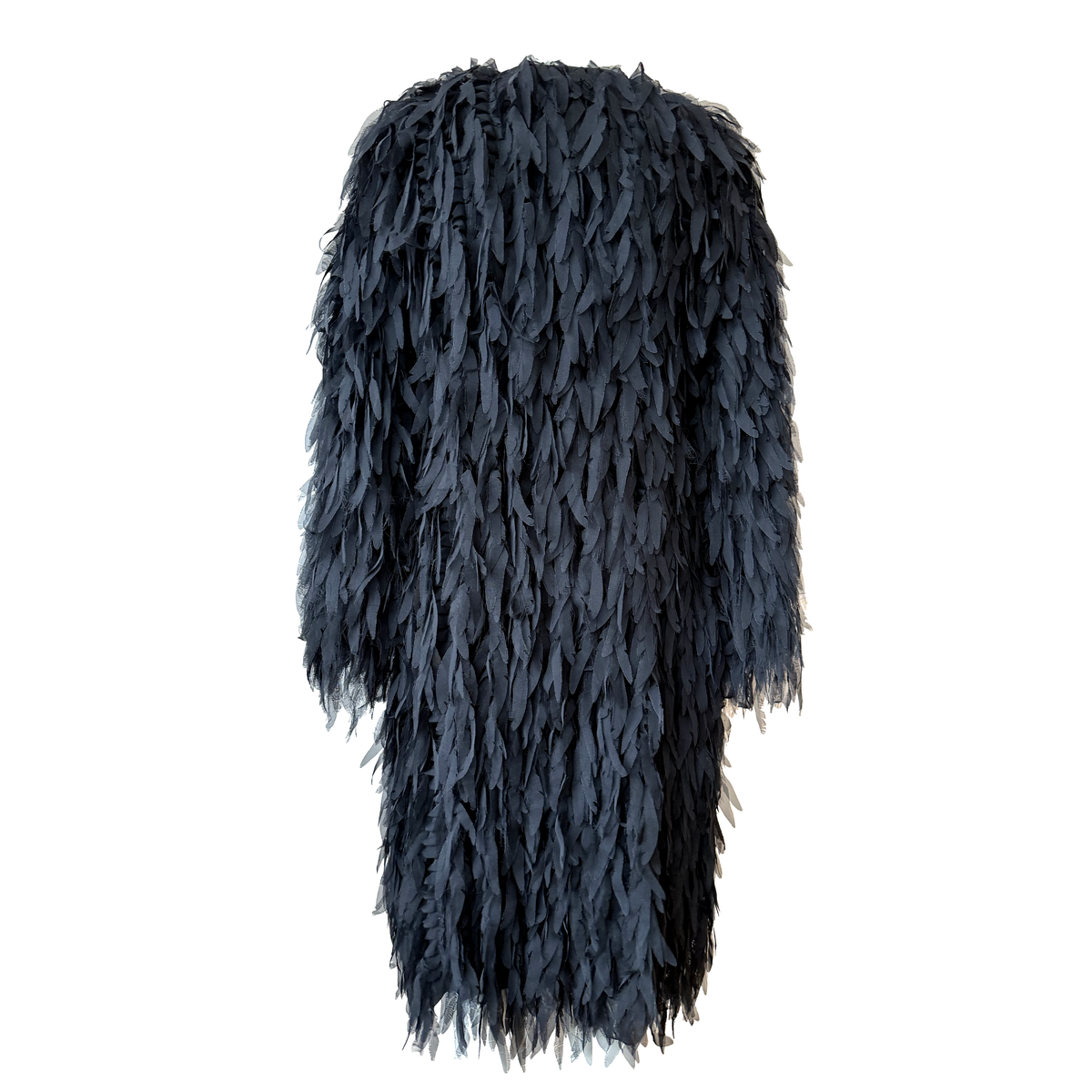 Balenciaga Silk Feather Coat