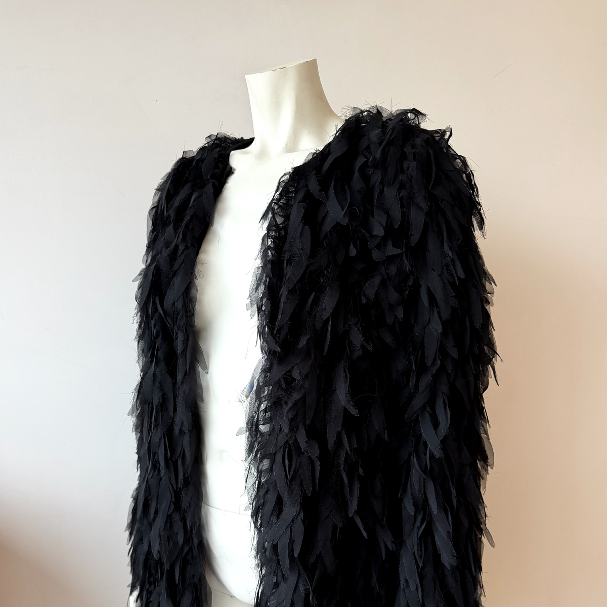 Balenciaga Silk Feather Coat