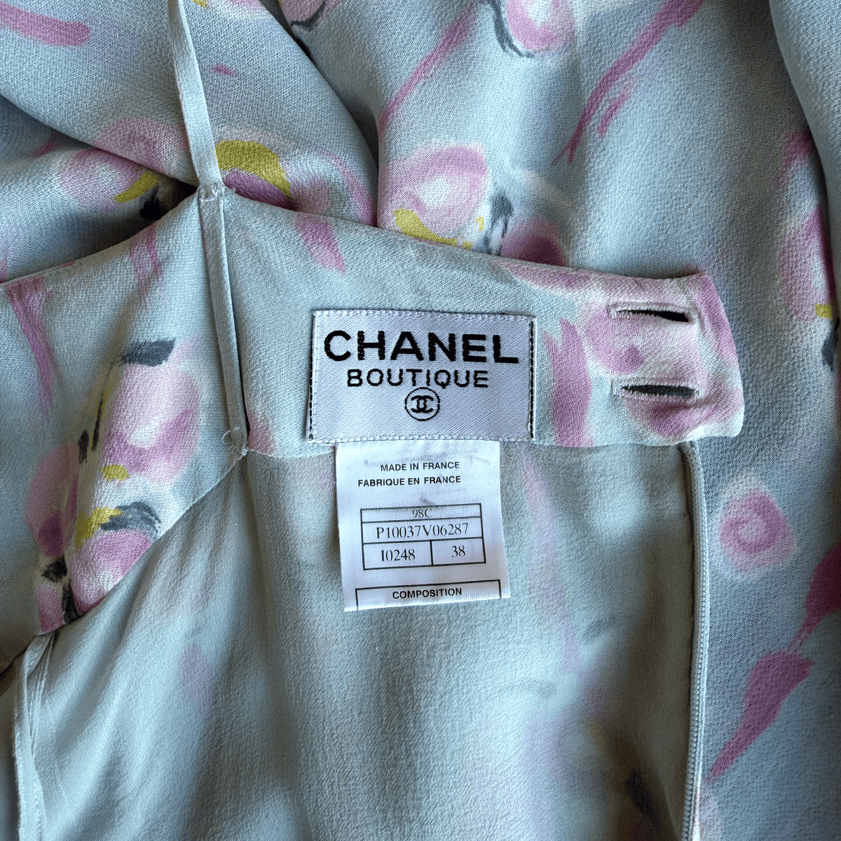 Chanel Cruise 1998 Floral Print Dress
