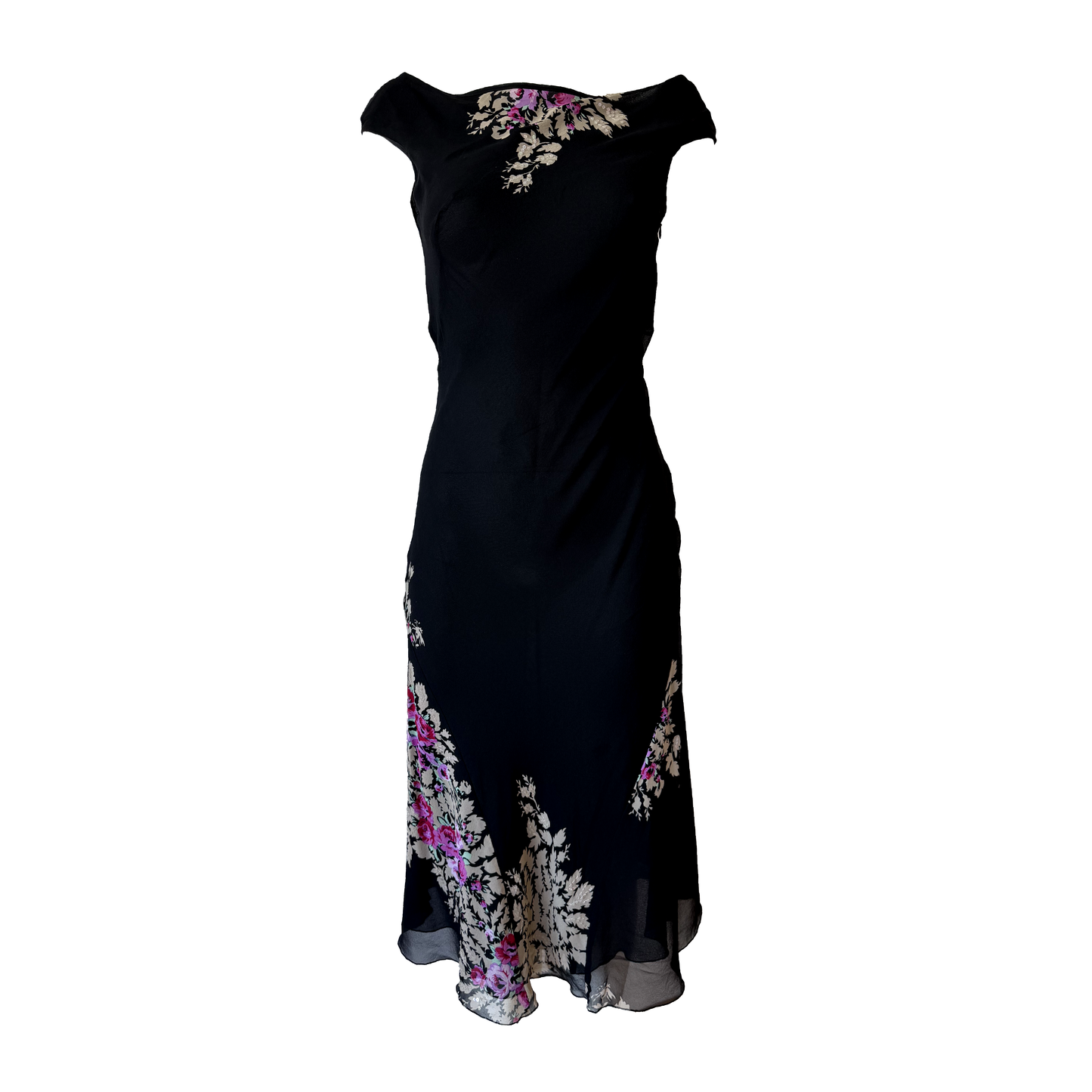 Anna Molinari Floral Silk Dress