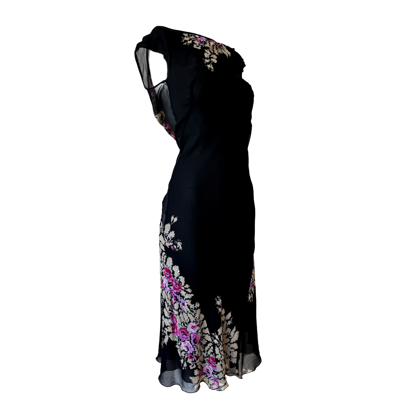 Anna Molinari Floral Silk Dress