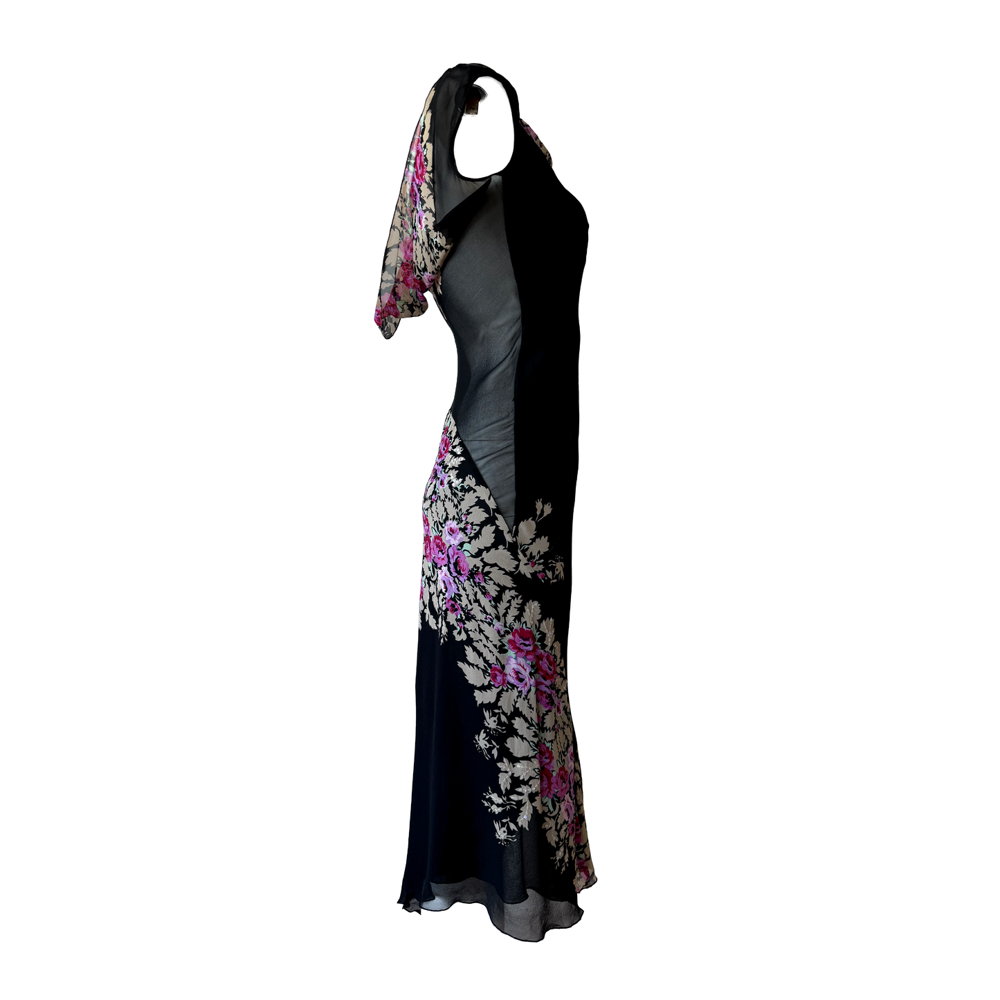 Anna Molinari Floral Silk Dress