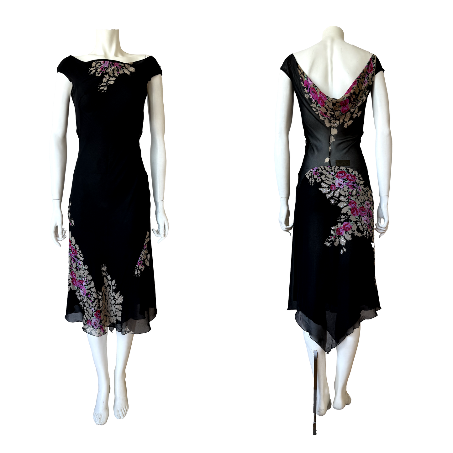 Anna Molinari Floral Silk Dress