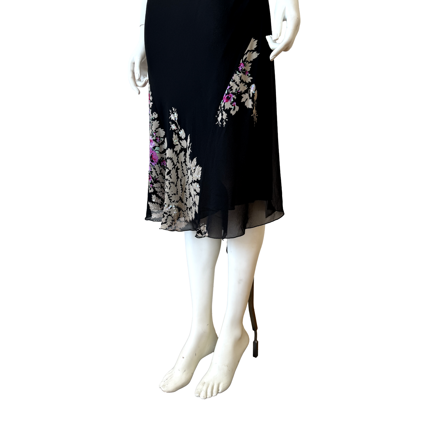 Anna Molinari Floral Silk Dress