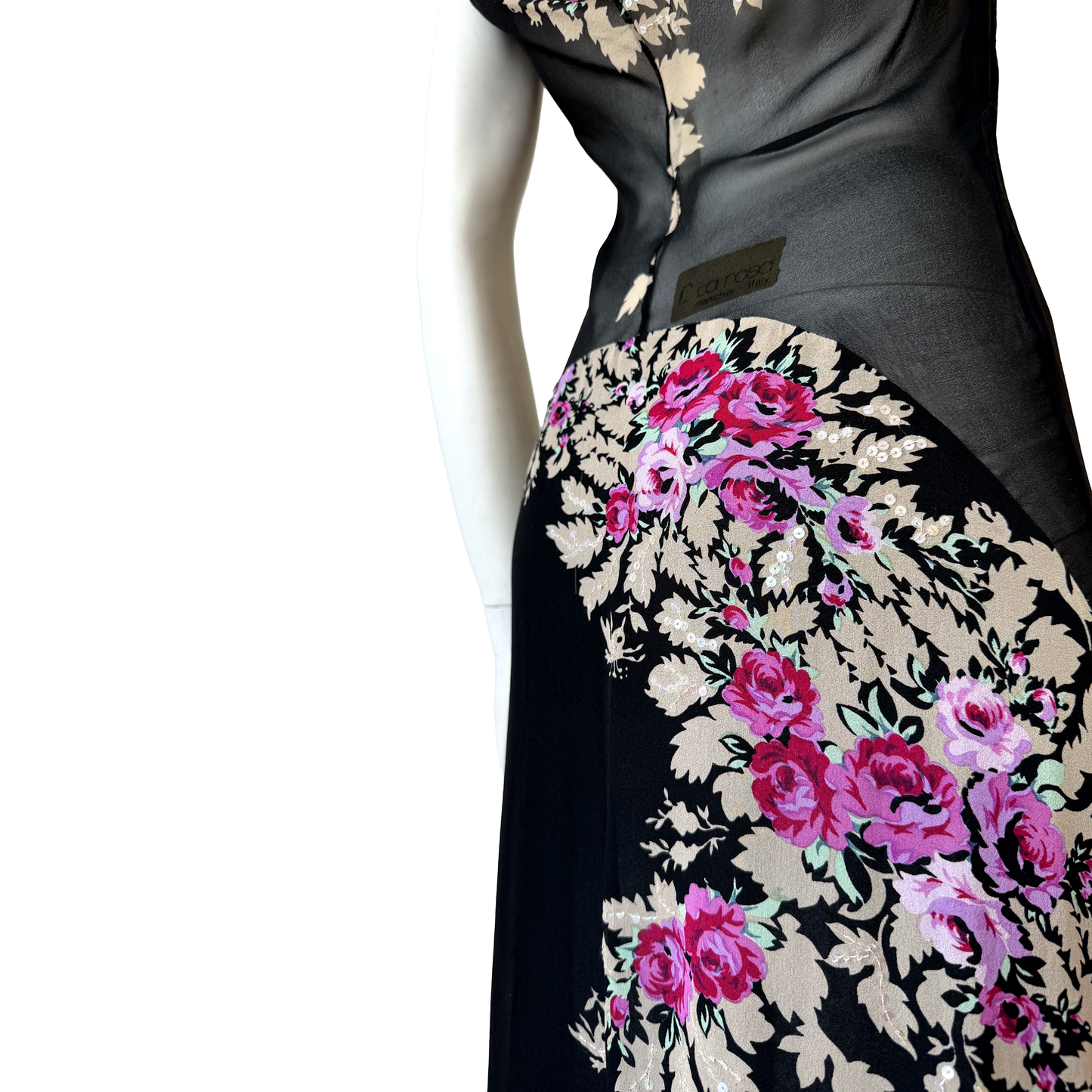 Anna Molinari Floral Silk Dress